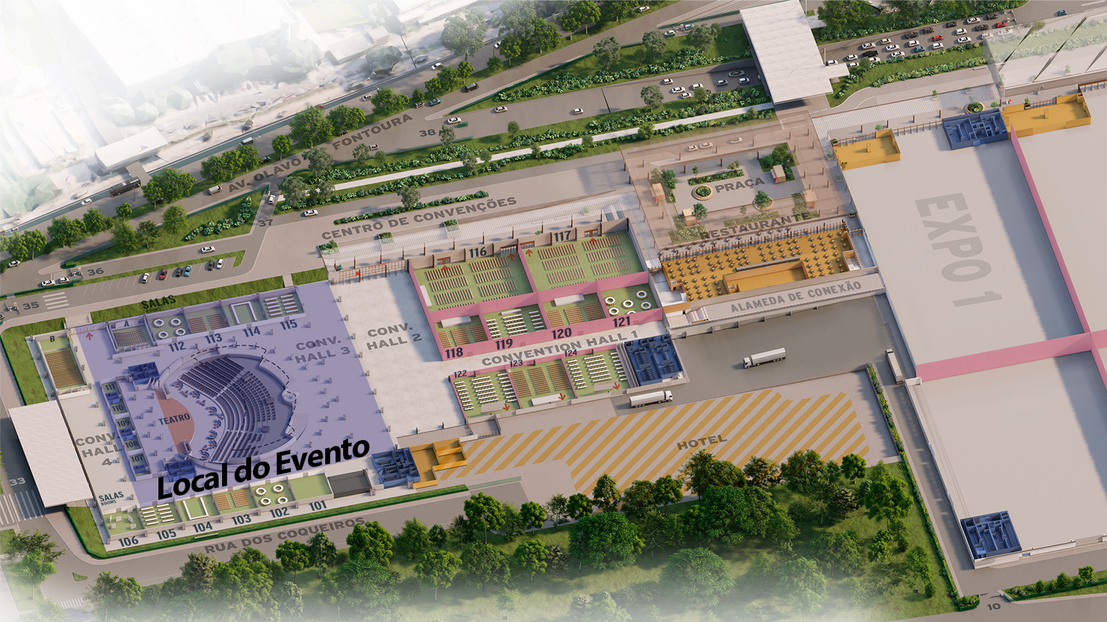 Mapa do Evento